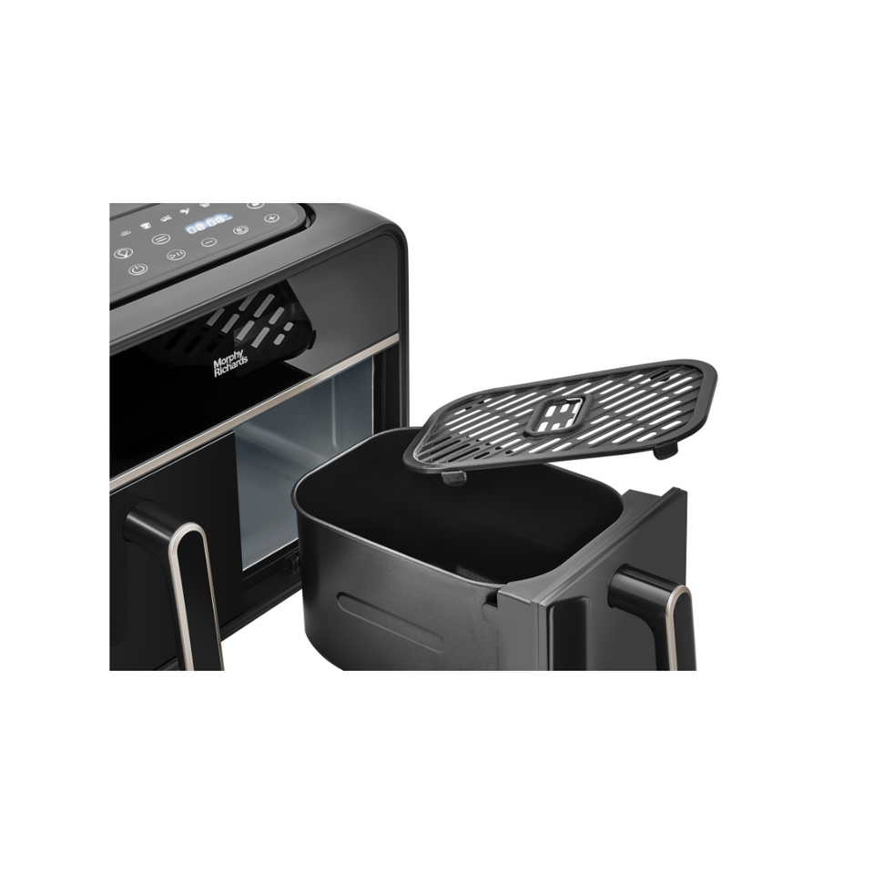 Digitale Heißluftfritteuse mit Doppelkorb, 7,2 Liter