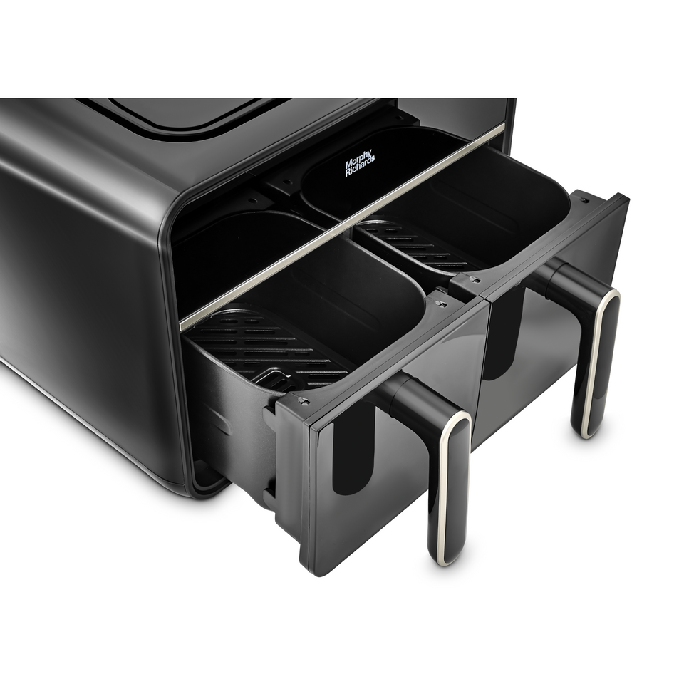 Digitale Heißluftfritteuse mit Doppelkorb, 7,2 Liter