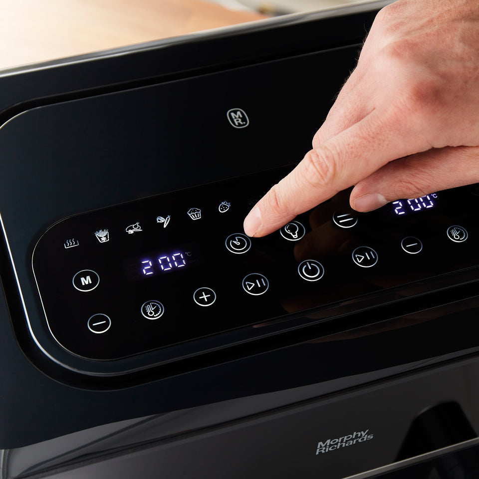 Digitale Heißluftfritteuse mit Doppelkorb, 7,2 Liter