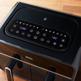 Digitale Heißluftfritteuse mit Doppelkorb, 7,2 Liter